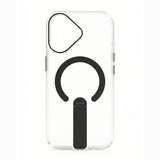 Skynup Titan Collection: iPhone 17 Clear Case with Black MagSafe Stand | Premium Designer Mobile Back Cover | Skynup