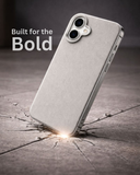 SkynUp Linea Premium Leather Back Cover Case for iPhone 17 | MagSafe Compatible | Grey