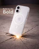 SkynUp Arto MagFit Back Cover Case for iPhone 17 | Magnetic Wireless Charging Compatible with MagSafe | Hard Back Protection | Clear