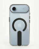 SkynUp Titan Magnetic Kickstand Case Compatible with iPhone 17 Air | Built-in Foldable Stand & Clear Back | Slim Wireless Charging Protection