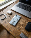 SkynUp Titan Magnetic Kickstand Case Compatible with iPhone 17 Air | Built-in Foldable Stand & Clear Back | Slim Wireless Charging Protection