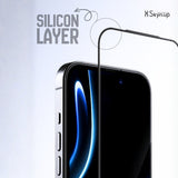 SkynUp 3D Silicon Tempered Glass Screen Protector Guard for iPhone 17 Air | High Clarity, 9H Hardness Scratch Resistant, Full Coverage, Military-Grade, Shatterproof, Screen Guard