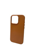 SkynUp ORO Premium Fox Leather Back Cover Case for iPhone 16 Pro | Slim & Stylish Mobile Cover | Coffee