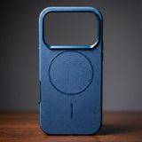 Skynup Noir Collection: White Stone Textured MagSafe Case for iPhone 17 Pro Max | Premium Designer Mobile Back Cover | Skynup