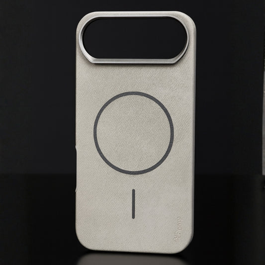 Skynup Noir Collection: Titanium Grey Textured MagSafe Case for iPhone 17 Air | Premium Designer Mobile Back Cover | Skynup