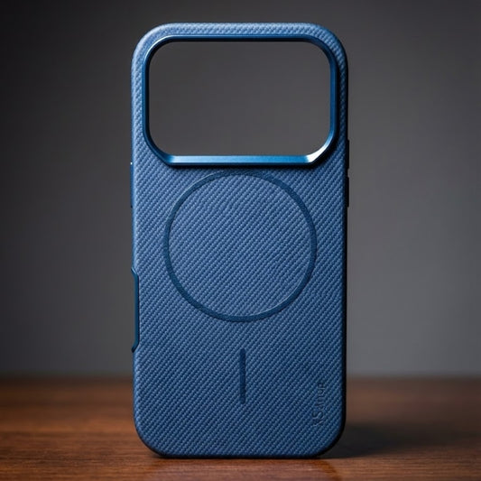 Skynup Noir Series : Metallic Wave Texture Cover (iPhone 17 Pro) | Premium Designer Mobile Back Cover | Skynup