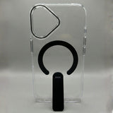 Skynup Titan Collection: iPhone 17 Clear Case with Black MagSafe Stand | Premium Designer Mobile Back Cover | Skynup