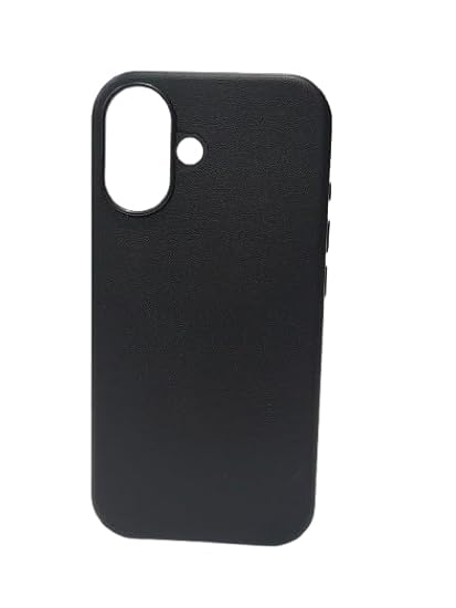 SkynUp ORO Premium Faux Leather Back Cover Case for iPhone 17 | Slim & Stylish Mobile Cover | Black