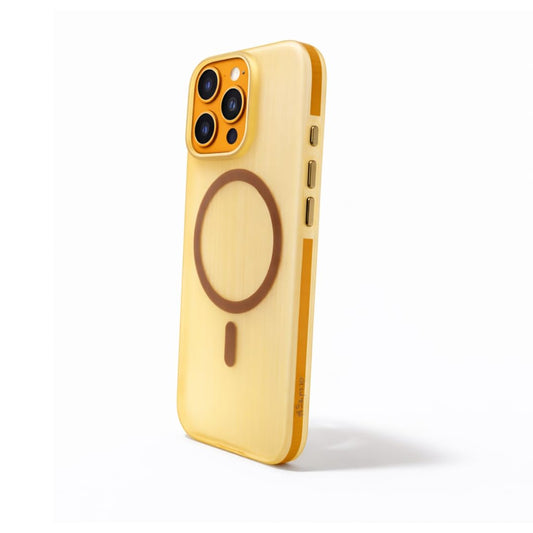SkynUp Velar Premium Textured Back Cover Case for iPhone 16 Pro| Slim & Stylish Finish | Gold