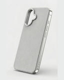 SkynUp Linea Premium Leather Back Cover Case for iPhone 17 | MagSafe Compatible | Grey