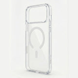 SkynUp Lumen Magnetic Clear Case Compatible with iPhone 17 Pro | Anti-Yellowing Transparent Back & Shockproof Bumper | Slim Wireless Charging Protection