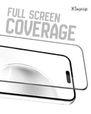 SkynUp 360° Privacy Tempered Glass Screen Protector for iPhone 17 | Anti-Spy Screen Guard | 9H Hardness Scratch Resistant | Full Coverage Edge to Edge | HD Clarity | Shatterproof Protection