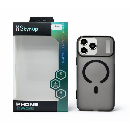SkynUp Velar Premium Textured Back Cover Case for iPhone 17 Pro | Slim & Stylish Finish | Black