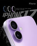 SkynUp Fluted Camera Lens Protector for iPhone 17 | 9H Tempered Glass | Anti-Scratch, HD Clarity & Full Lens Coverage | Easy Installation | Case-Friendly