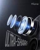 SkynUp Fluted Camera Lens Protector for iPhone 17 | 9H Tempered Glass | Anti-Scratch, HD Clarity & Full Lens Coverage | Easy Installation | Case-Friendly