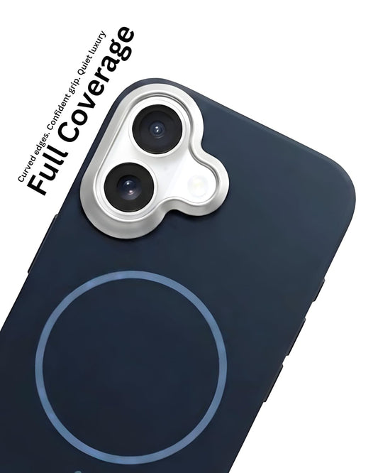 SkynUp Halo Magnetic Back Cover Case Compatible with iPhone 17 | Shockproof Hybrid TPU & Hard PC Matte Finish | Slim Wireless Charging Protection | Black Grey