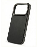 SkynUp Linea Premium Leather Back Cover Case for iPhone 17 Pro Max | MagSafe Compatible | Black
