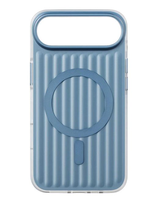 SkynUp Prism Magnetic-Compatible Case for iPhone 17 Air | Slim Shockproof Cover with Strong Ring Magnet, Dual-Layer TPU+PC Protection & Scratch-Resistant Matte Grip | Light Blue