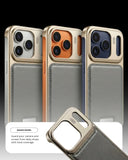 SkynUp Capri Metallic Aroma Perfume Back Cover for iPhone 17 Pro | Metallic Finish | Protective Design | Grey