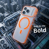 SkynUp Velar Premium Textured Back Cover Case for iPhone 17 Pro Max | Slim & Stylish Finish | Orange