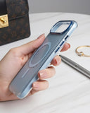SkynUp Prism Magnetic-Compatible Case for iPhone 17 Air | Slim Shockproof Cover with Strong Ring Magnet, Dual-Layer TPU+PC Protection & Scratch-Resistant Matte Grip | Light Blue