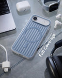 SkynUp Prism Magnetic-Compatible Case for iPhone 17 Air | Slim Shockproof Cover with Strong Ring Magnet, Dual-Layer TPU+PC Protection & Scratch-Resistant Matte Grip | Light Blue