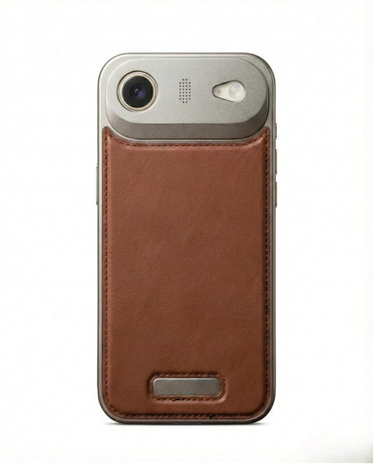 SkynUp Capri Metallic Aroma Perfume Back Cover for iPhone 17 Air | Metallic Finish | Protective Design | Brown