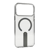 Skynup Titan Collection: Clear MagSafe Case with Metallic Stand for iPhone 17 Pro | Premium Designer Mobile Back Cover | Skynup