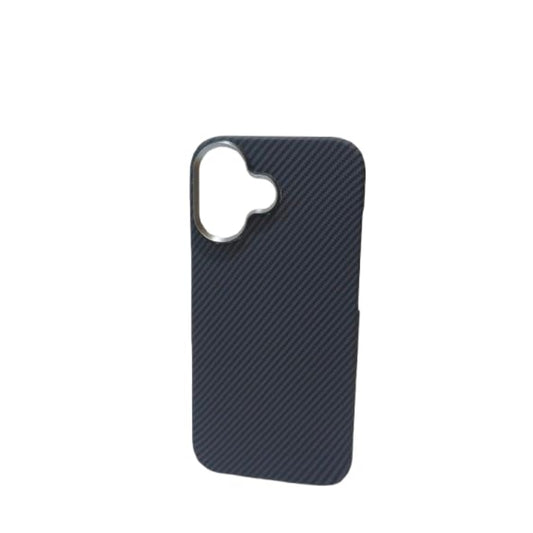 SkynUp Kevlar Premium Textured Back Cover Case for iPhone 17 | Ultra-Slim Carbon Fiber Design | Black