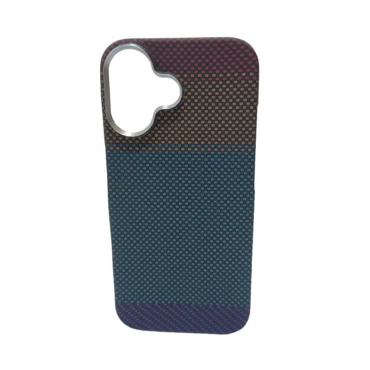 SkynUp Kevlar Premium Textured Back Cover Case for iPhone 17 | Ultra-Slim Carbon Fiber Design | Blue