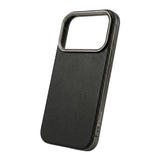 SkynUp Linea Premium Leather Back Cover Case for iPhone 17 Pro | MagSafe Compatible | Black