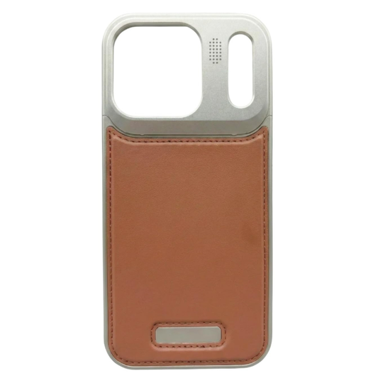 SkynUp Capri Metallic Aroma Perfume Back Cover for iPhone 17 Pro Max | Metallic Finish | Protective Design | Brown