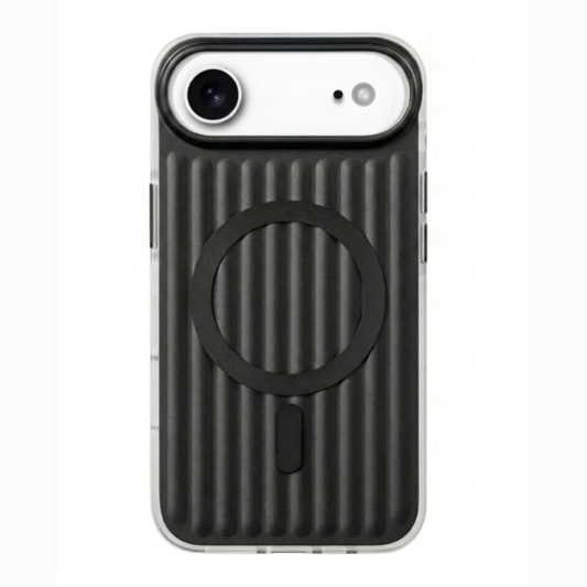 SkynUp Prism Magnetic-Compatible Case for iPhone 17 Air | Slim Shockproof Cover with Strong Ring Magnet, Dual-Layer TPU+PC Protection & Scratch-Resistant Matte Grip | Black