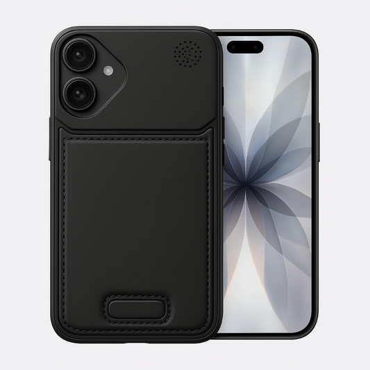 SkynUp Capri Metallic Aroma Perfume Back Cover for iPhone 17 | Metallic Finish | Protective Design | Black