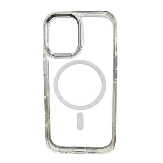 Skynup Clario Collection: Crystal Clear MagSafe Case with Silver Lens Guard for iPhone 17 | Premium Designer Mobile Back Cover | Skynup
