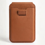 SkynUp Yoga Magnetic Wallet Slim Card Holder with Stand | Strong Magnetic Grip Holds 3+ Cards | Premium Leather | Designed for MagSafe Compatible 17/16/15/14/13/12/Pro/Pro Max/Plus Series