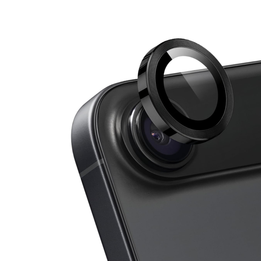 SkynUp Fluted Camera Lens Protector for iPhone 17 Air | 9H Tempered Glass | Anti-Scratch, HD Clarity & Full Lens Coverage | Easy Installation | Case-Friendly | Black