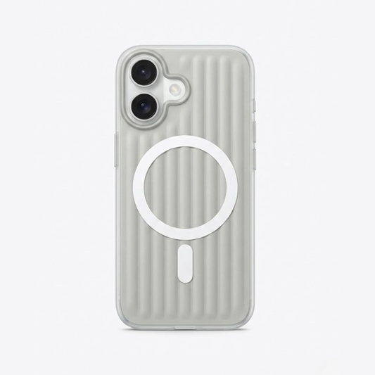 SkynUp Prism Magnetic-Compatible Case for iPhone 17 | Slim Shockproof Cover with Strong Ring Magnet, Dual-Layer TPU+PC Protection & Scratch-Resistant Matte Grip | Grey