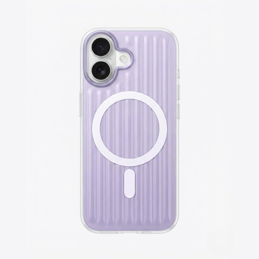 SkynUp Prism Magnetic-Compatible Case for iPhone 17 | Slim Shockproof Cover with Strong Ring Magnet, Dual-Layer TPU+PC Protection & Scratch-Resistant Matte Grip | Purple
