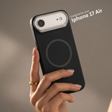 SkynUp Halo Magnetic Back Cover Case Compatible with iPhone 17 Air | Shockproof Hybrid TPU & Hard PC Matte Finish | Slim Wireless Charging Protection | Black
