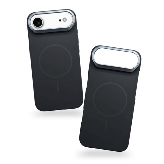 SkynUp Halo Magnetic Back Cover Case Compatible with iPhone 17 Air | Shockproof Hybrid TPU & Hard PC Matte Finish | Slim Wireless Charging Protection | Black