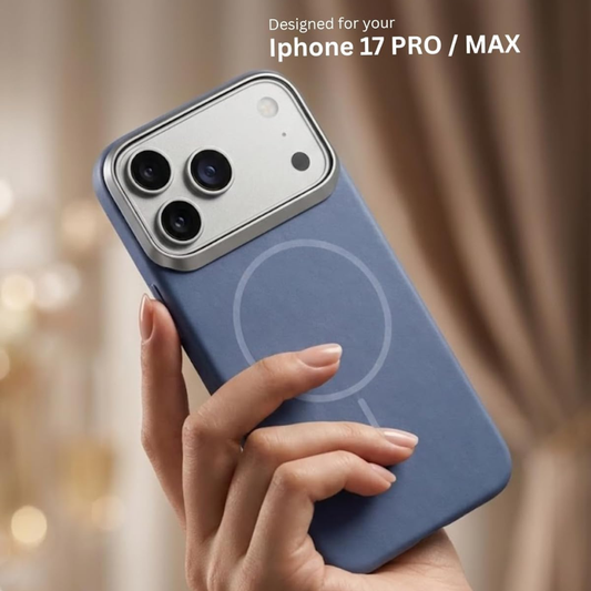 SkynUp Halo Magnetic Back Cover Case Compatible with iPhone 17 Pro| Shockproof Hybrid TPU & Hard PC Matte Finish | Slim Wireless Charging Protection | Black Grey