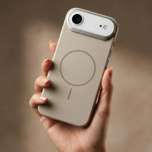 SkynUp Halo Magnetic Back Cover Case Compatible with iPhone 17 Air | Shockproof Hybrid TPU & Hard PC Matte Finish | Slim Wireless Charging Protection | Grey