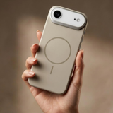 SkynUp Halo Magnetic Back Cover Case Compatible with iPhone 17 Air | Shockproof Hybrid TPU & Hard PC Matte Finish | Slim Wireless Charging Protection | Grey