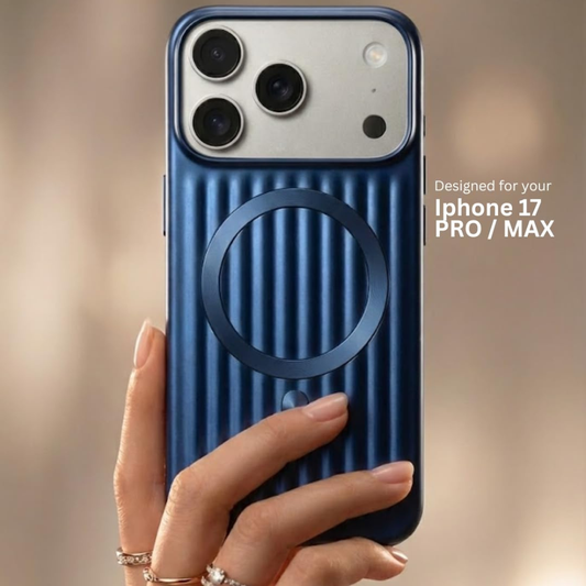 SkynUp Prism Magnetic-Compatible Case for iPhone 17 Pro | Slim Shockproof Cover with Strong Ring Magnet, Dual-Layer TPU+PC Protection & Scratch-Resistant Matte Grip | Dark Blue