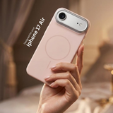SkynUp Halo Magnetic Back Cover Case Compatible with iPhone 17 Air | Shockproof Hybrid TPU & Hard PC Matte Finish | Slim Wireless Charging Protection | Gold